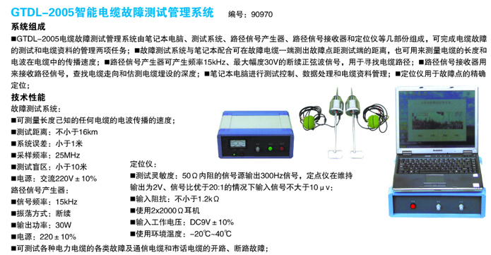 智能電纜故障測試管理系統(tǒng)